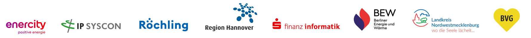 enercity, IP SYSCON, Röchling, Region Hannover, Finanz Informatik, BEW, Landkreis Nordwestmecklenburg, BVG